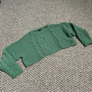Papermoon Kelley Green Knit Sweater